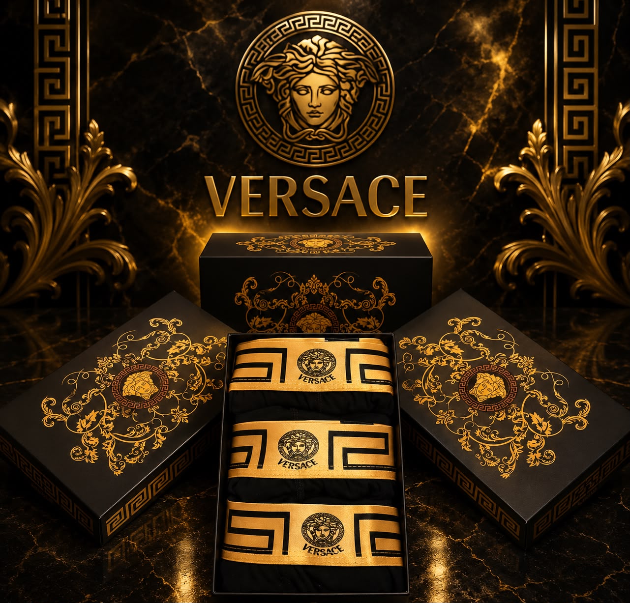 Versace боксерки 3бр