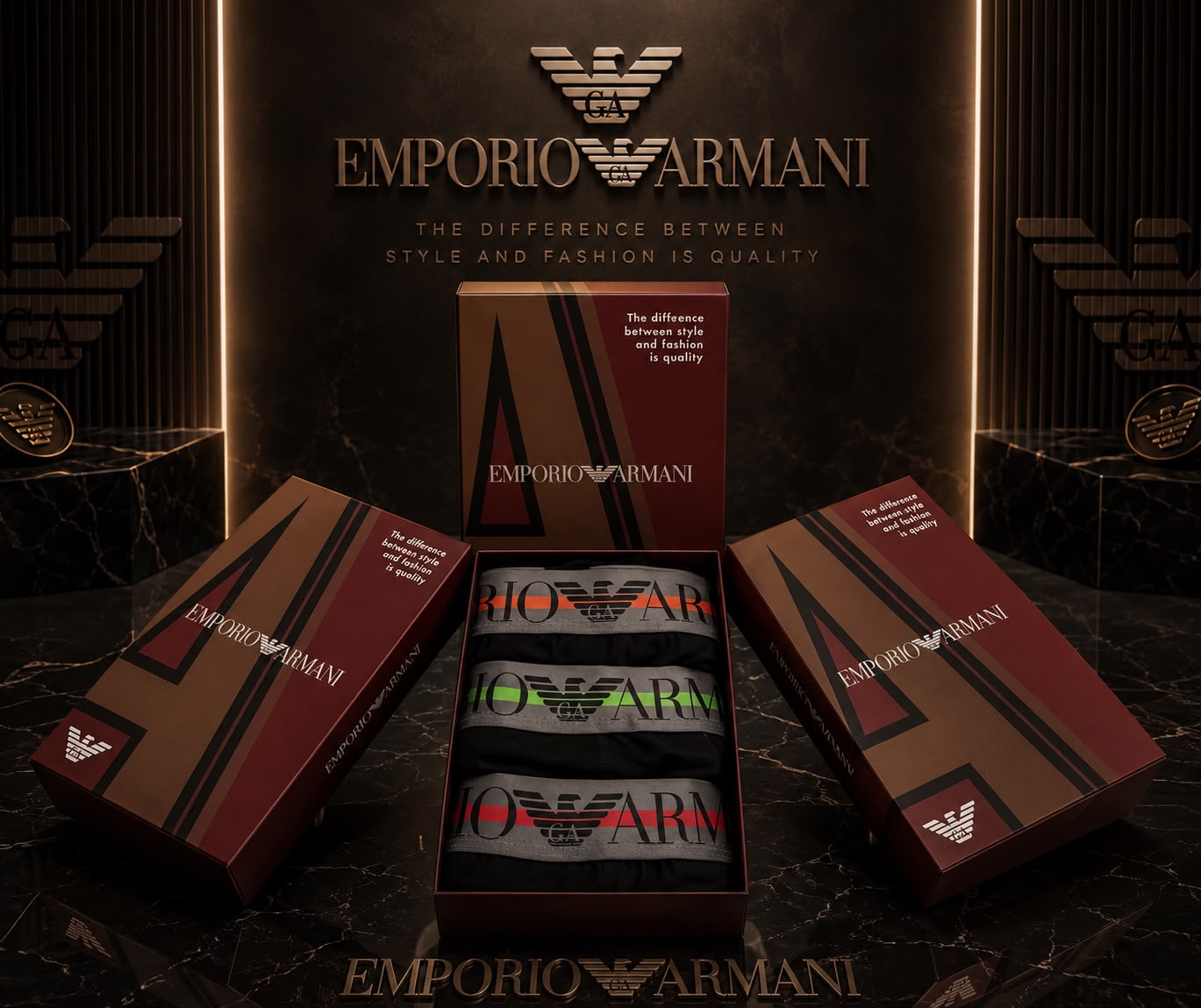Emporio Armani боксерки 3бр