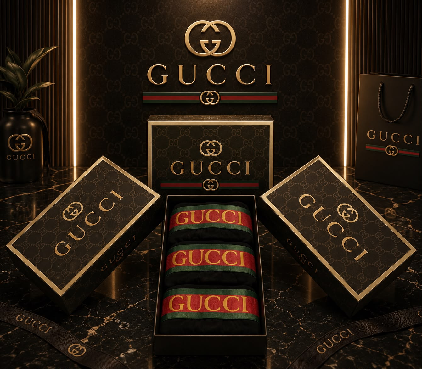 Gucci боксерки 3бр