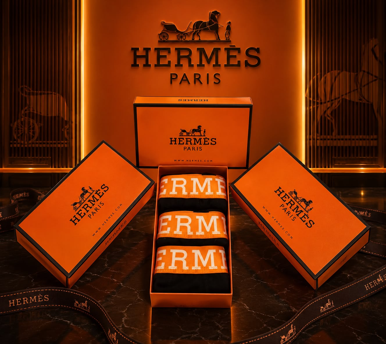 Hermès боксерки 3бр